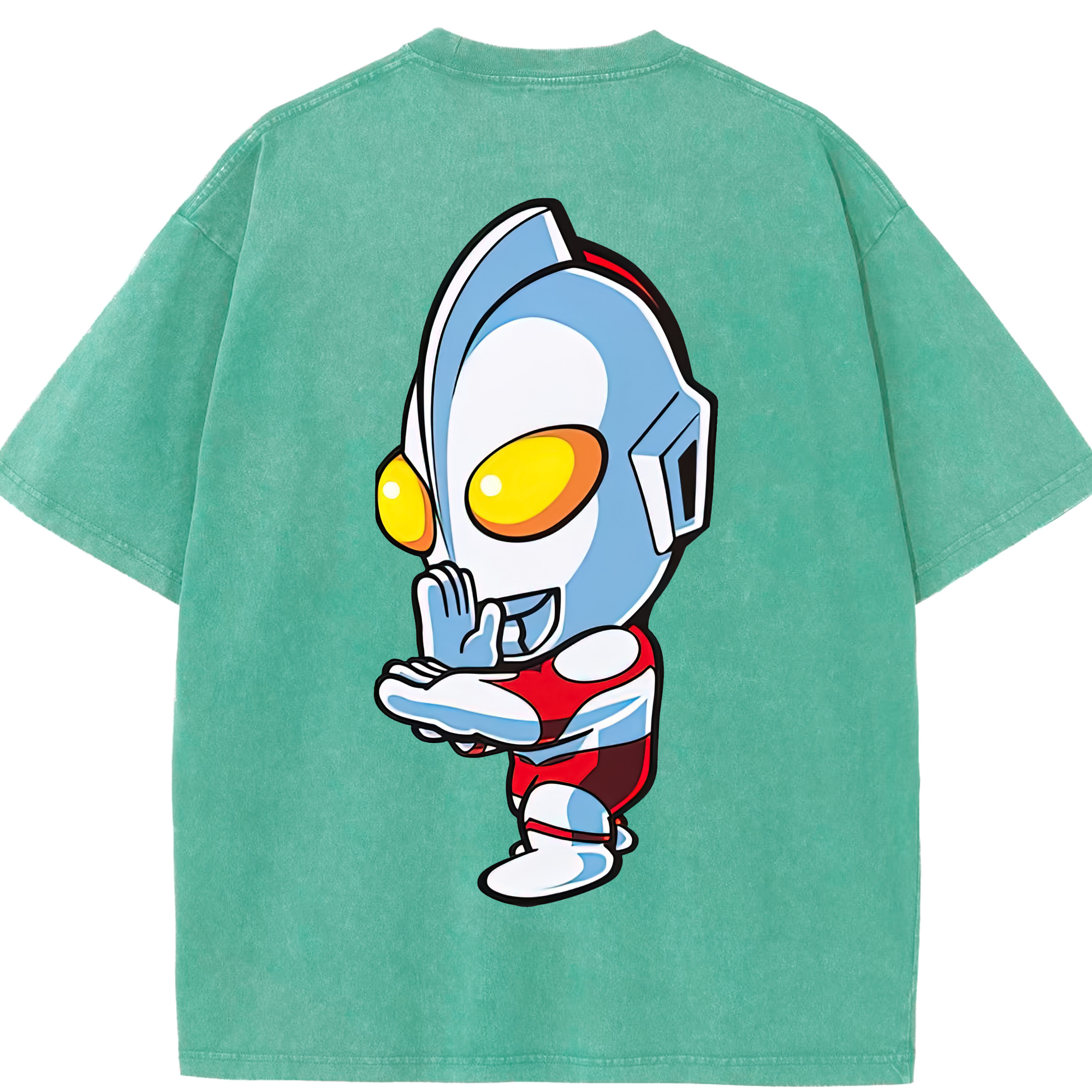 （画像用） ウルトラマン Ultraman 綿100% ヴィンテージ風 半袖Tシャツ（背面プリント）